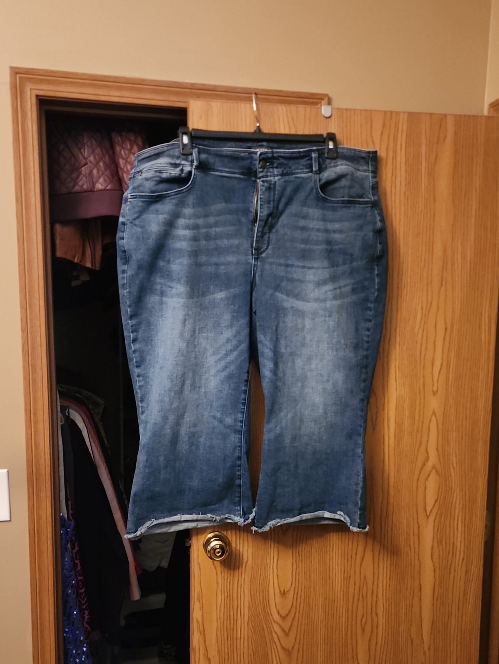 NYDJ Plus-Size Medium Blue Cropped Jeans